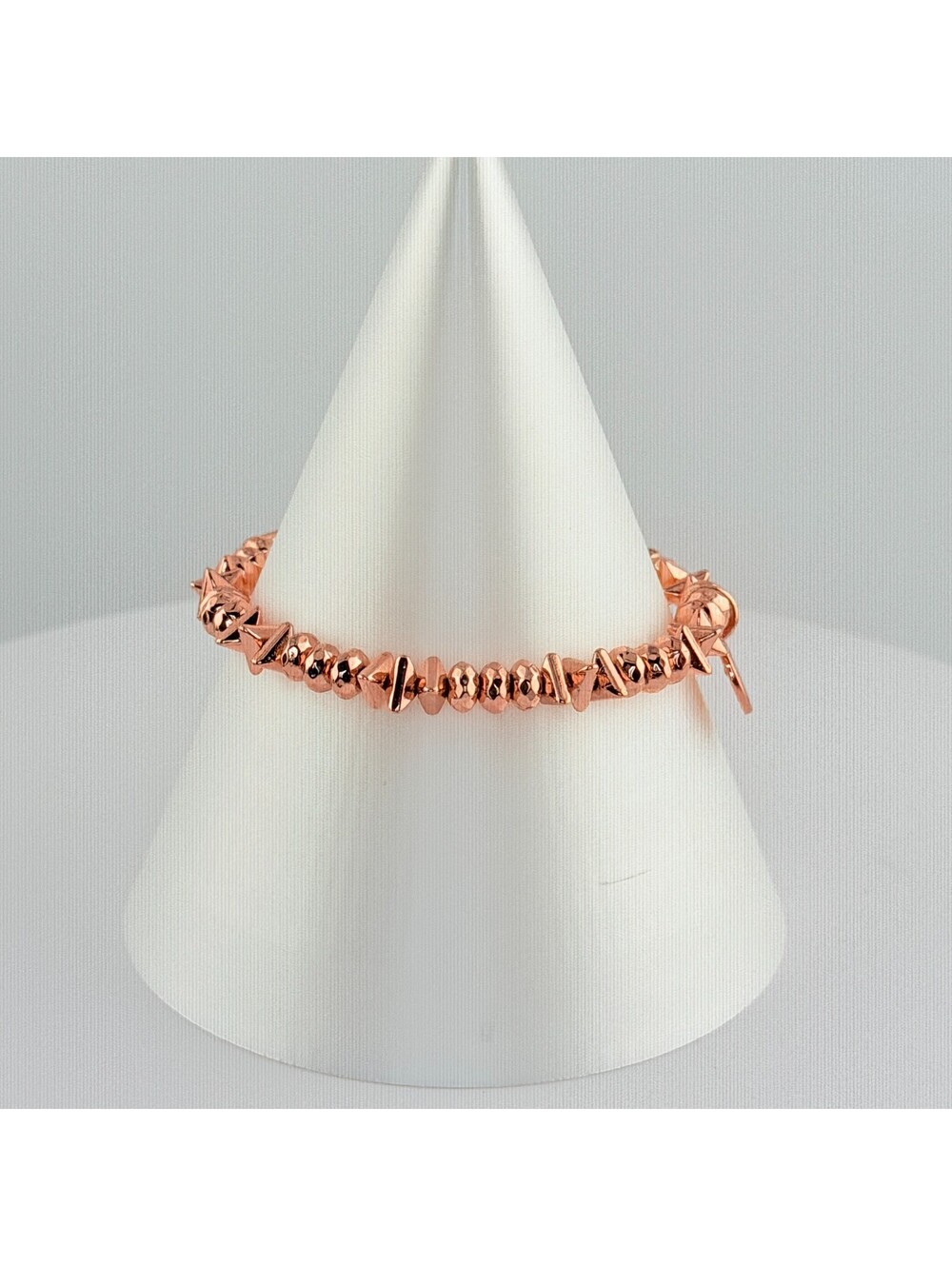 Bomb Party Single Stack Bracelet - on Rose Gold #6